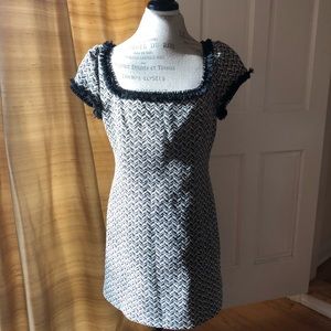 Milly black and white tweed dress